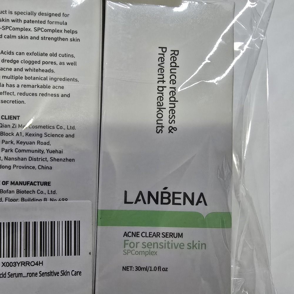 LANBENA Acne Clear Serum For Sensitive Skin SP Complex Face Serum Lot Of 7‎ 0083
